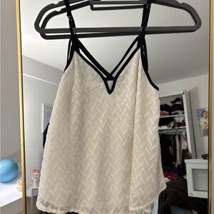 Rehab Black and Cream Strappy Camisole